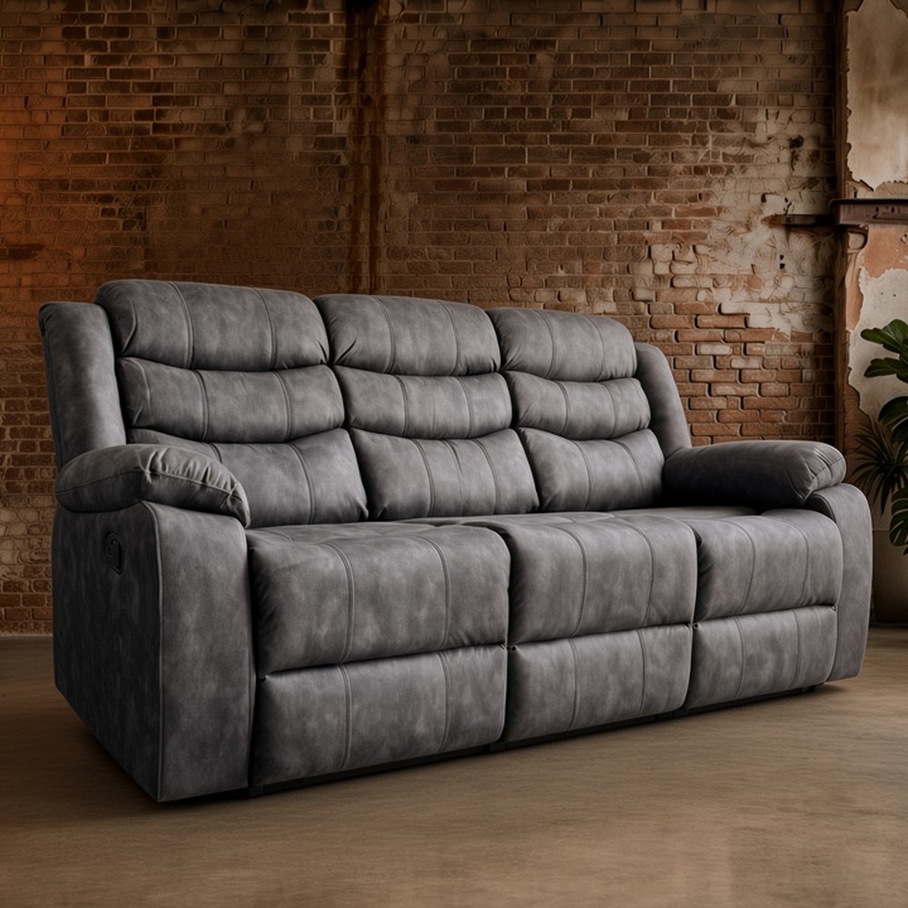 Atlantic Endurance manual recliner sofa in a tough fabric