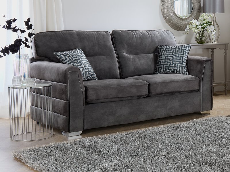 Chester bespoke sofa in charcoal fabric