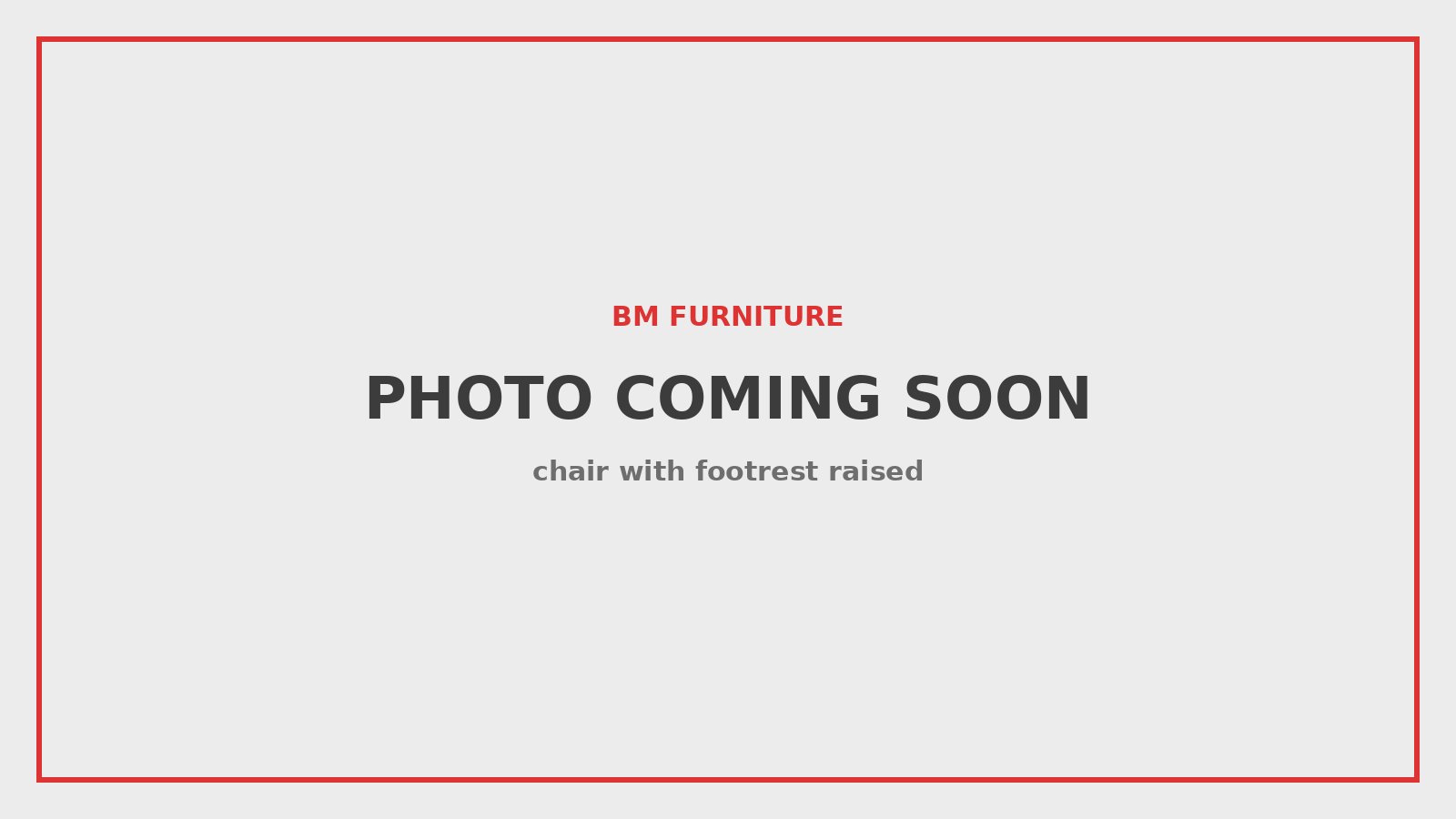 A riser recliner chair with the footrest raised in the BM Furniture showroom