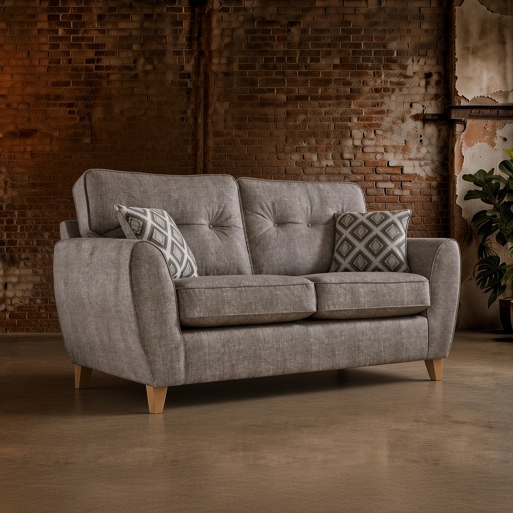 Patterdale bespoke fabric sofa, shown as a 3 and 2 seater